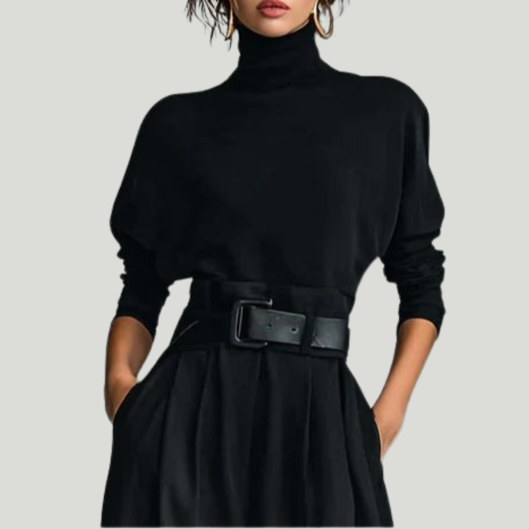 Juliet | Turtleneck & Straight Leg Pants Set
