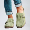 Mazy | Suede Buckle Comfort Clogs