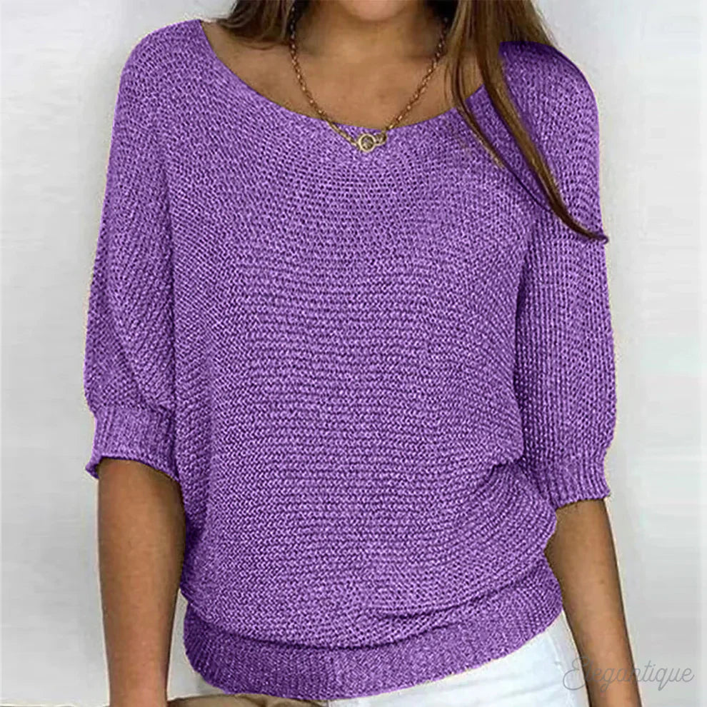 Julia | Loose-Fit Textured Knit Sweater