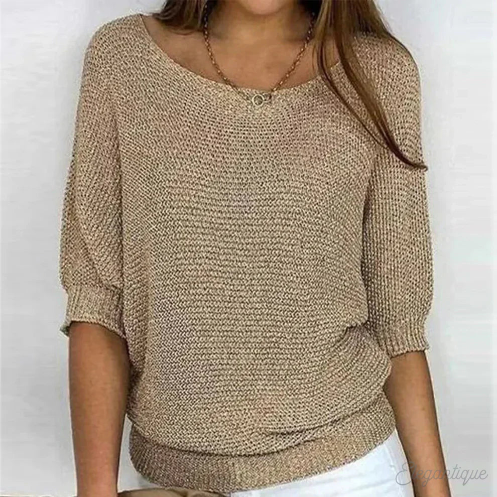 Julia | Loose-Fit Textured Knit Sweater