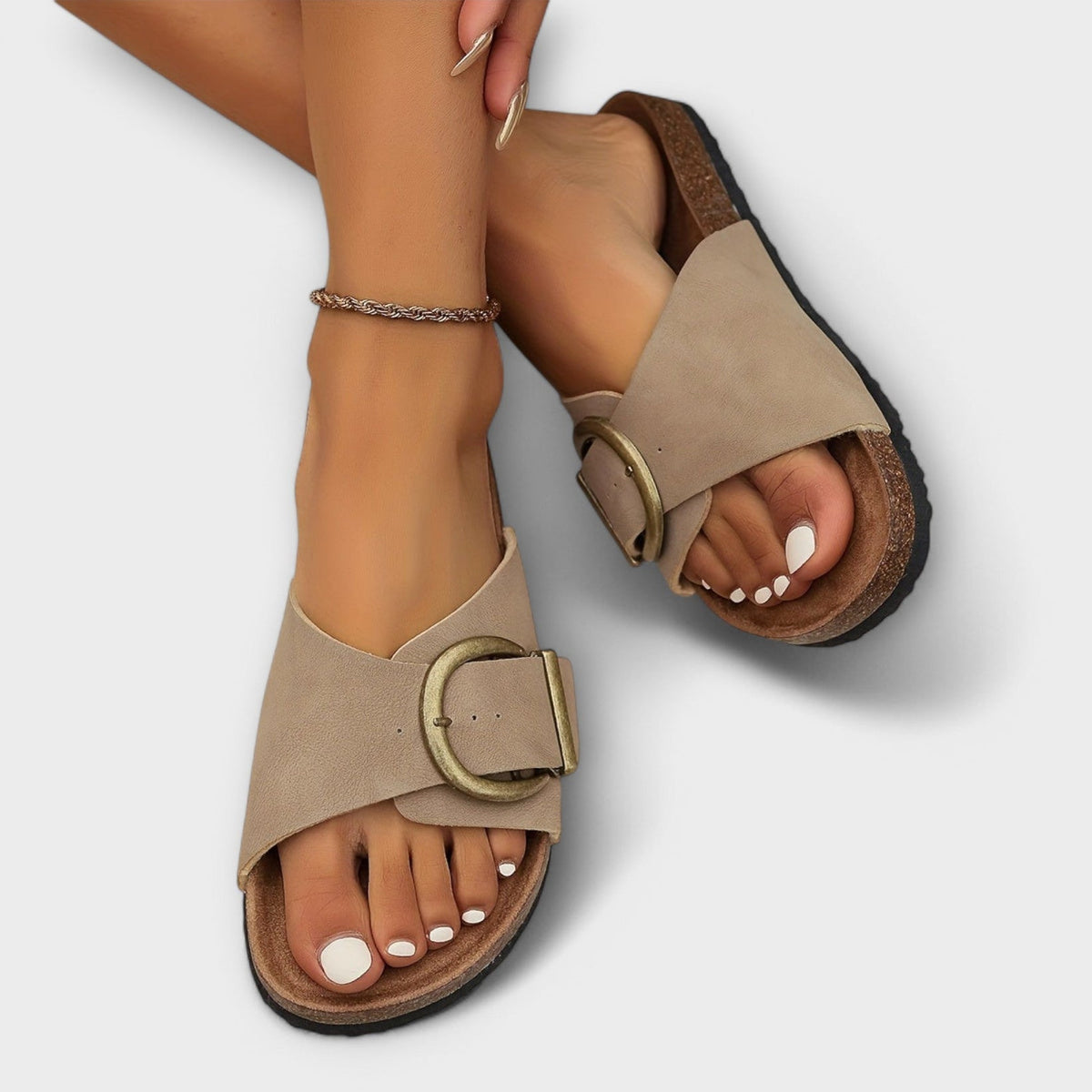 Mirano | Stylish Buckle Slide Sandals