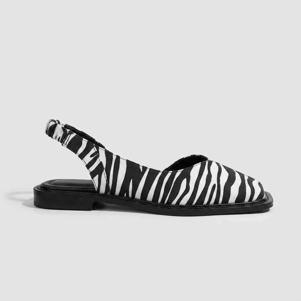 Betty | Square Toe Slingback Sandals with Modern Low Heel