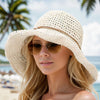 Britney | Wide Brim Woven Straw Sun Hat